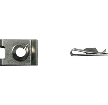 Pružinový ocelový šroub ve dvou perspektivách