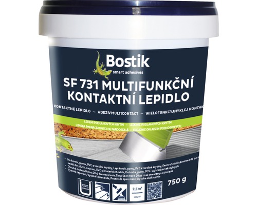 Lepidlo na podlahové krytiny, Korek-kontakt BOSTIK SF 731 750 g Bostik SF 731 Multifunkční kontaktní lepidlo v kbelíku
