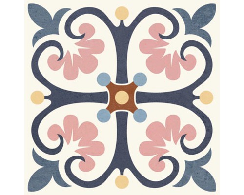 Dekorativní dlaždice s květinovým vzorem