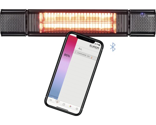 Infrazářič s ovládáním pomocí aplikace pro chytré telefony