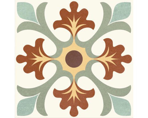 Dekorativní dlaždice s květinovým vzorem