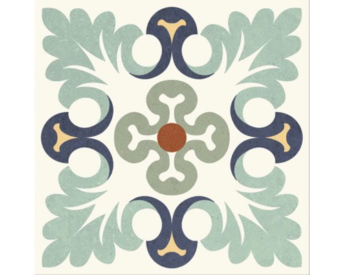 Dekorativní dlaždice s květinovým vzorem