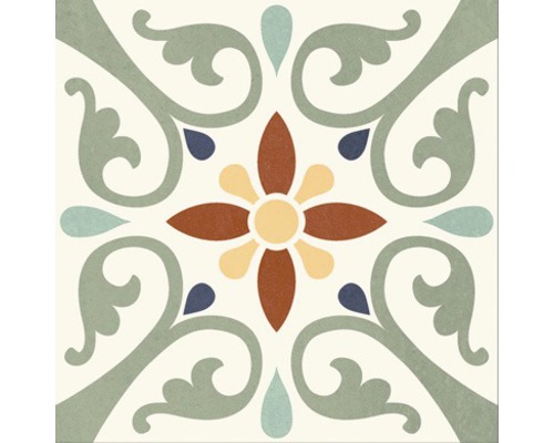 Dekorativní dlaždice s květinovým vzorem