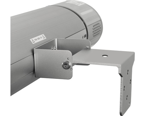 Detailní pohled na držák markýzy pro montáž na stěnu