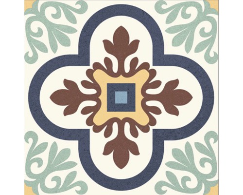 Dekorativní dlaždice s květinovým vzorem