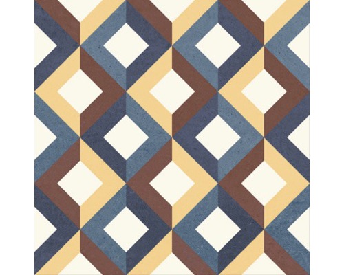 Dekorativní dlaždice s geometrickým kosočtvercovým vzorem