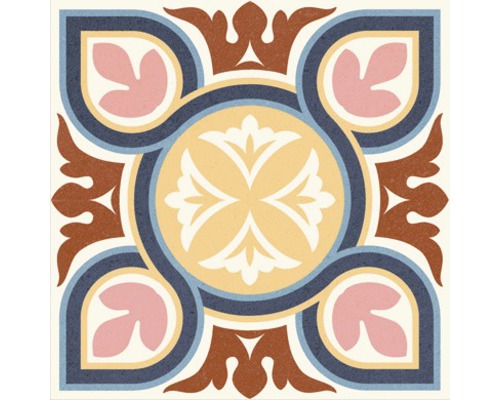 Dekorativní dlaždice s květinovým vzorem