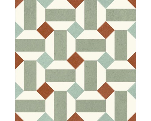 Vzor dlaždic s geometrickým designem pro podlahovou krytinu