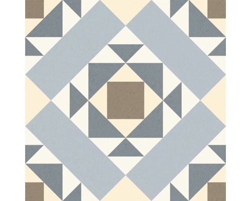 Dekorativní podlahová dlaždice s geometrickým vzorem
