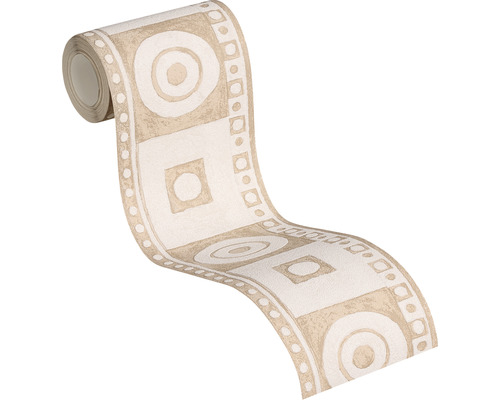 Vzorovaná bordura na tapety v roli s geometrickým vzorem