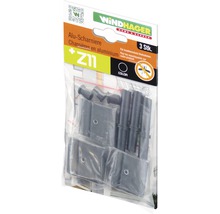 Hliníkové panty Windhager, 3 kusy, pro otočný rám proti hmyzu