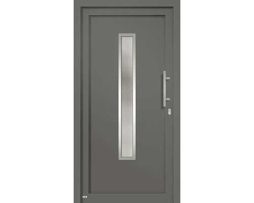 Vchodové dveře plastové A2210 100 P antracit/bílá