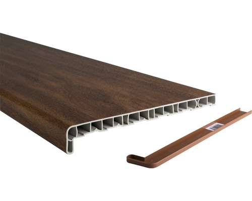 Parapet plastový 200 x 4000 mm, zlatý dub Plastový okenní parapet s příslušenstvím
