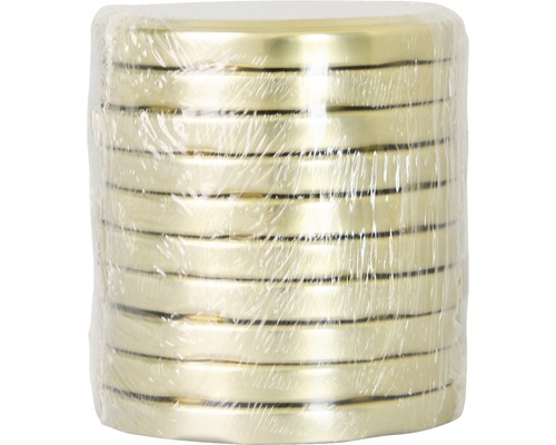 Stoh víček na zavařovací sklenice zabalený ve fólii