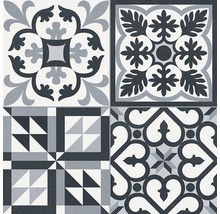 Retro dlažba Heritage black 33,15 x 33,15 cm