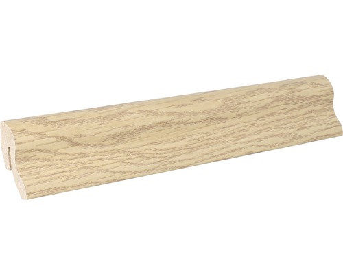 Podlahová lišta MDF 22 x 40 x 2600 mm dub kramolinský Dřevěná zakončovací lišta s kabelovým kanálem