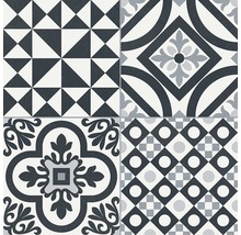 Retro dlažba Heritage black 33,15 x 33,15 cm