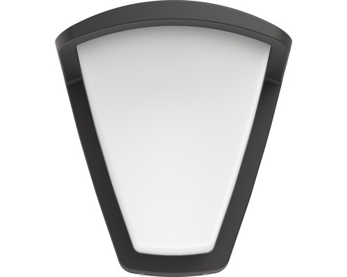 Šedé nástěnné svítidlo s bílým stínidlem