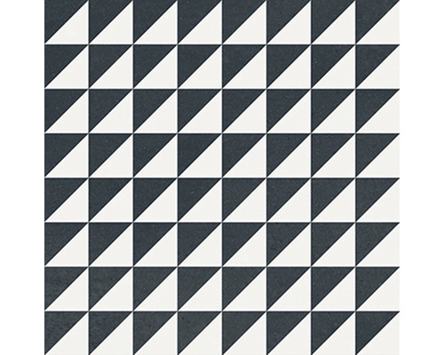 Čtvercová dlaždice s geometrickým trojúhelníkovým vzorem
