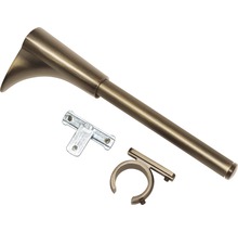 Záclonová tyč s držáky pro dekoraci oken