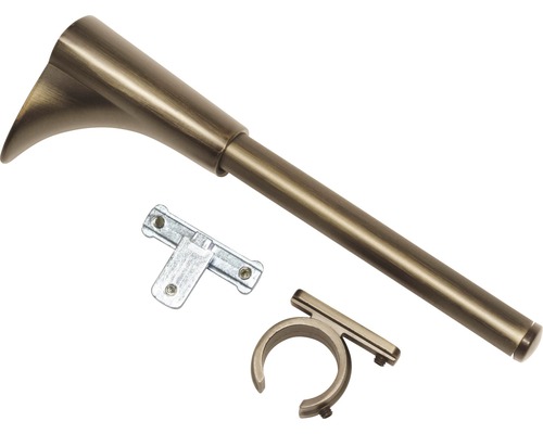 Záclonová tyč s držáky pro dekoraci oken