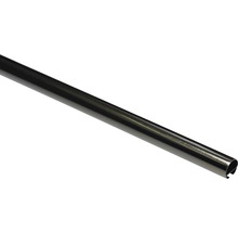 Kovová záclonová tyč s drážkou