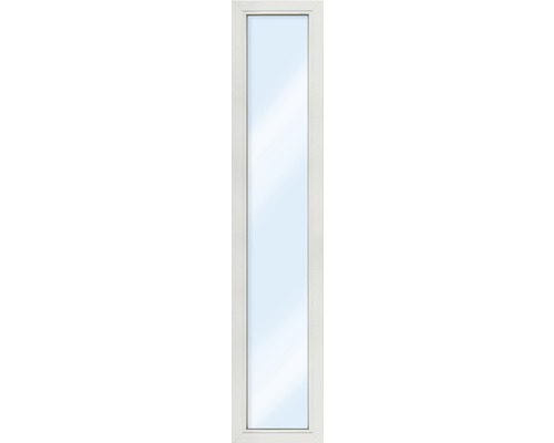 Plastové okno fixní zasklení ESG ARON Basic bílé 500 x 1800 mm (neotevíratelné) Bílé interiérové dveře se skleněnou výplní