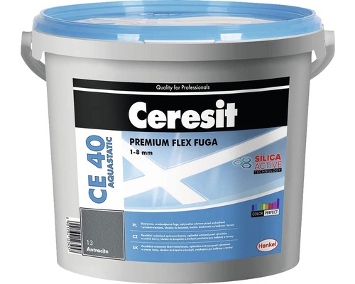 Ceresit CE 40 Aquastatic Premium Flex Fuga 1-8 mm Antracit kbelík