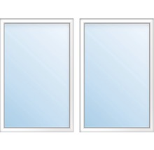 Plastové okno dvoukřídlé ESG ARON Basic bílé 1000 x 1600 mm (1/2-1/2)-thumb-1