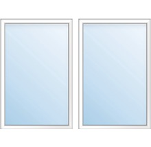 Plastové okno dvoukřídlé ESG ARON Basic bílé 1300 x 1700 mm (1/2-1/2)-thumb-1