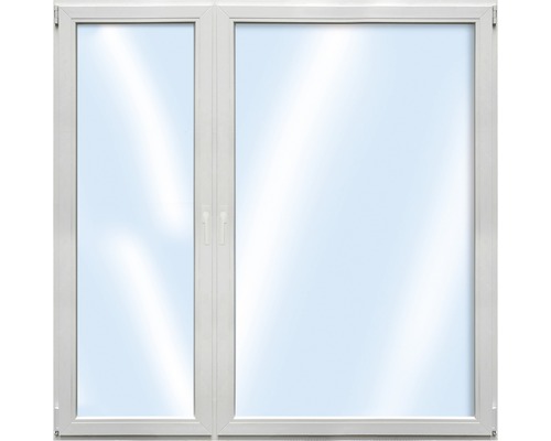 Plastové okno dvoukřídlé ESG ARON Basic bílé 1200 x 1600 mm (1/3-2/3)