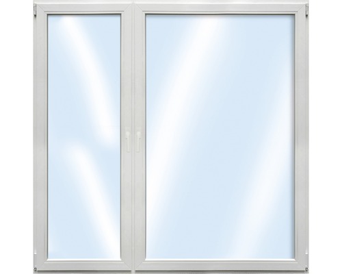 Plastové okno dvoukřídlé ESG ARON Basic bílé 1200 x 1600 mm (1/3-2/3) Bílé okno se dvěma křídly
