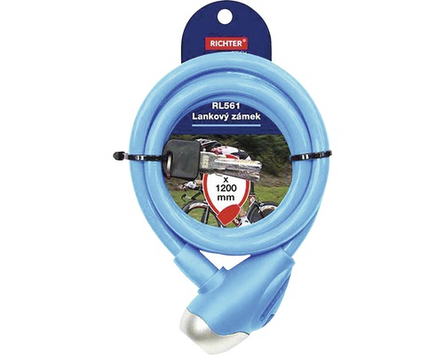 Zámek na kolo Richter s lankem o délce 1200 mm
