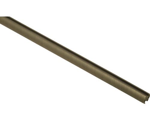 Záclonová tyč s drážkou Kira Ø cappuccino 19 mm 160 cm Profilová lišta