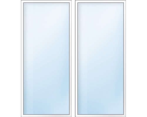 Okno se dvěma křídly a rámem