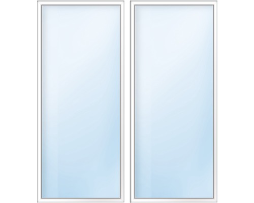 Dvojkřídlé okno s rámem