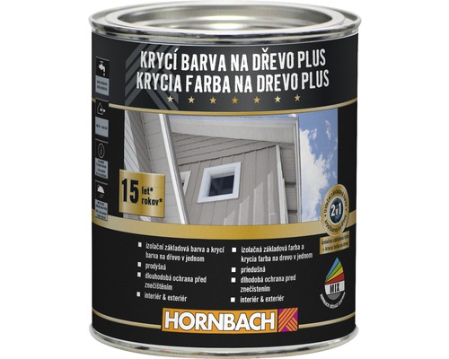 Krycí barva na dřevo Plus 750ml antracitová Krycí barva na dřevo Plus 750ml antracitová