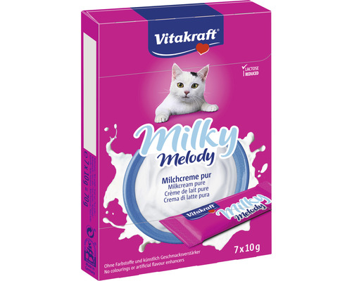 Mléčný krém pro kočky Vitakraft Milky Melody 70 g 7 ks Vitakraft Milky Melody mléčný krém pro kočky, balení se sedmi porcemi