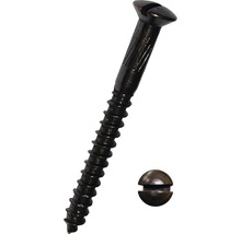 Šroub do dřeva s čočkovou hlavou a odpovídající krytkou