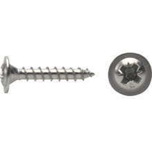 Detail šroubu s čočkovou hlavou a křížovou drážkou