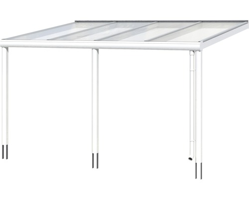 Volně stojící střecha terasy s polykarbonátovými deskami