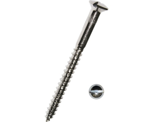 Vrut do dřeva s čočkovitou zápustnou hlavou a rovnou drážkou DIN 95 4,5x45 mm galvanicky pozinkovaný, 200 kusů Vrut do dřeva s čočkovitou zápustnou hlavou a rovnou drážkou DIN 95 4,5x45 mm galvanicky pozinkovaný, 200 kusů
