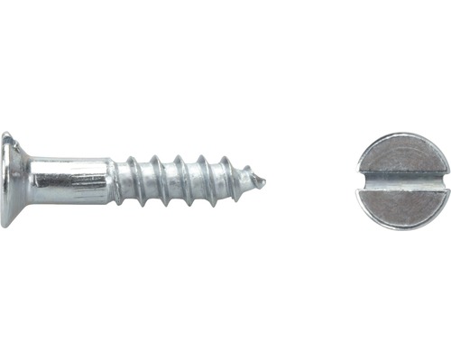 Vrut do dřeva se zápustnou hlavou a rovnou drážkou DIN 97 2x8 mm galvanicky pozinkovaný, 100 kusů Vrut do dřeva se zápustnou hlavou a rovnou drážkou DIN 97 2x8 mm galvanicky pozinkovaný, 100 kusů