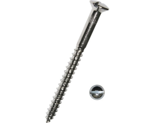 Vrut do dřeva s čočkovitou zápustnou hlavou a rovnou drážkou DIN 95 4x40 mm galvanicky pozinkovaný, 200 kusů Vrut do dřeva s čočkovitou zápustnou hlavou a rovnou drážkou DIN 95 4x40 mm galvanicky pozinkovaný, 200 kusů