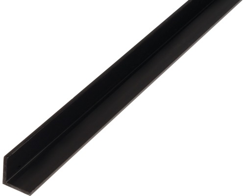 L profil, plast černý 20x20x1mm, 2,6m
