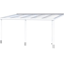 Volně stojící carport s čirým zastřešením