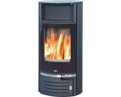 Krbová kamna s topeništěm a úložným prostorem