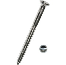 Vrut do dřeva s čočkovitou zápustnou hlavou a rovnou drážkou DIN 95 3,5x16 mm galvanicky pozinkovaný, 200 kusů