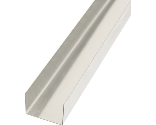 Hladký plech tvar U hliník přírodní 20x29x20 mm, 1 m U profil z kovu