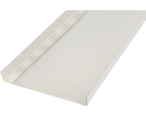 Hladký plech tvar U hliník přírodní 18x130x18 mm, 1 m Nerezový okenní parapet